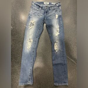 Daytrip Women's Distressed Blue Skinny Jeans